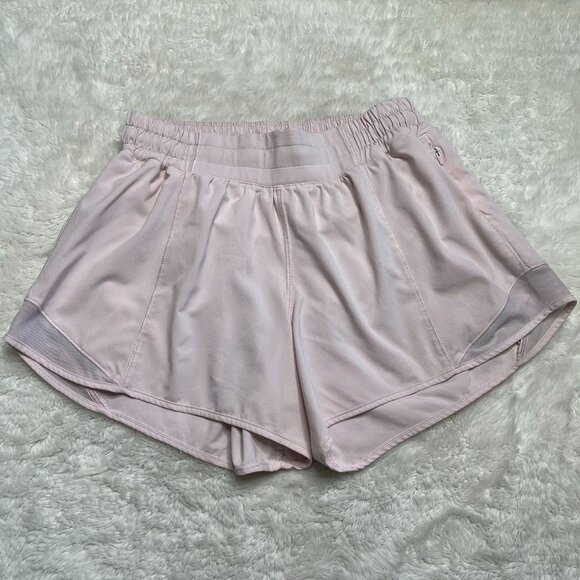 Lululemon Hotty Hot High-Rise Lined Shorts 6 Pink Athletic Running Training - Picture 6 of 8